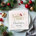 Serviette En Papier Père Noël Baby Christmas Girl Baby shower<br><div class="desc">Père Noël Baby Christmas Girl Baby shower serviettes</div>
