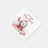 Serviette En Papier Père Noël Baby Polar Teddy Bear Noël (Coin)