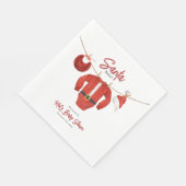 Serviette En Papier Père Noël Baby shower Noël Bienvenue hiver (Coin)