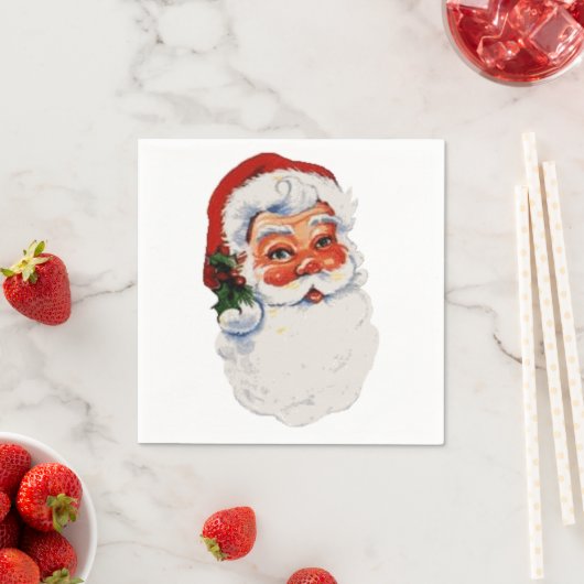 Serviette En Papier Père Noël bébé ! (En situation)
