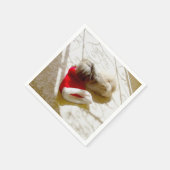 Serviette En Papier Père Noël capturé (Coin)