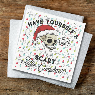Serviette En Papier Père Noël Drôle : Joyeux Noël qui fait un peu peur