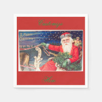Père Noël en traîneau Thunder_Cove vintage