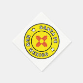 Serviette En Papier Père Noël Fe Nouveau-Mexique (Coin)