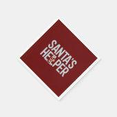 Serviette En Papier Père Noël Helper Christmas (Coin)