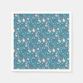 Serviette En Papier Père Noël Love Motif (Devant)