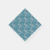 Serviette En Papier Père Noël Love Motif (Coin)