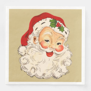 Serviette En Papier père Noël no 2 - Dîner en papier serviettes