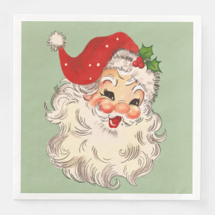 Serviette En Papier père Noël No. 3 Dîner en papier serviettes