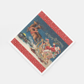 Serviette En Papier Père Noël patriotique (Coin)