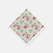 Serviette En Papier Père Noël Pig Giving Motif (Coin)