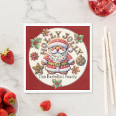 Serviette En Papier Père Noël précieux (En situation)