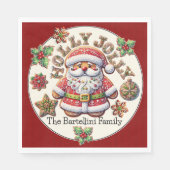 Serviette En Papier Père Noël précieux (Devant)