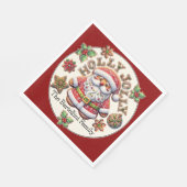 Serviette En Papier Père Noël précieux (Coin)