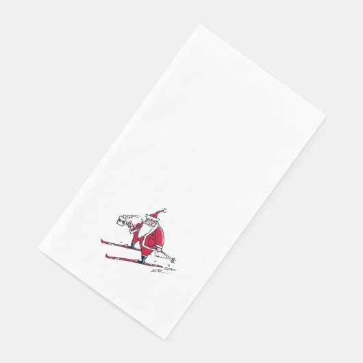 Serviette En Papier Père Noël Skiing serviettes de toilette (Coin)