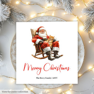 Serviette En Papier Père Noël tendance Moderne Chaud Fête Napkin