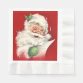 Serviette En Papier Père Noël vintage (Devant)