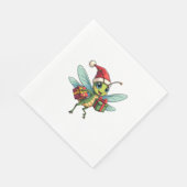 Serviette En Papier Père Noël's Dragonfly Helper (Coin)