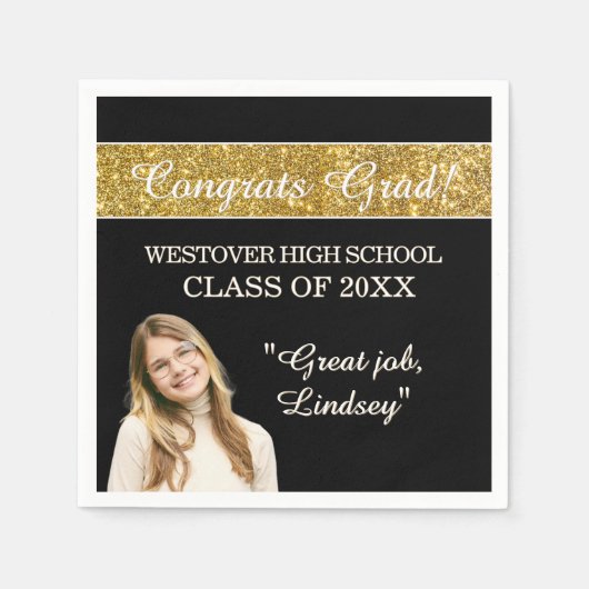 Serviette En Papier Perfect Graduation Congrats  (Devant)