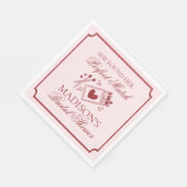 Serviette En Papier Perfect Match Bridal Shower Bachelorette Party (Coin)