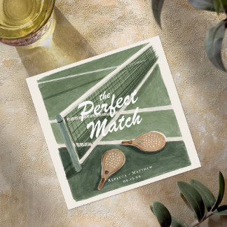 Serviette En Papier Perfect Match | Tennis Country Club Wedding
