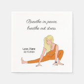 Serviette En Papier Perfect Wellness Event Inspirational Custom Yoga (Devant)