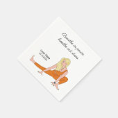 Serviette En Papier Perfect Wellness Event Inspirational Custom Yoga (Coin)