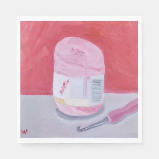 Serviette En Papier Perfection rose (Devant)