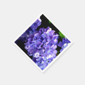 Serviette En Papier Périwinkel hydrangeas violet bleu fleur floral (Coin)