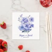 Serviette En Papier Periwinkles Dreams 2 : serviettes Mariages personn (En situation)