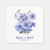 Serviette En Papier Periwinkles Dreams 2 : serviettes Mariages personn (Devant)