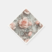 Serviette En Papier Perle romantique douce et dentelle Botanique (Coin)