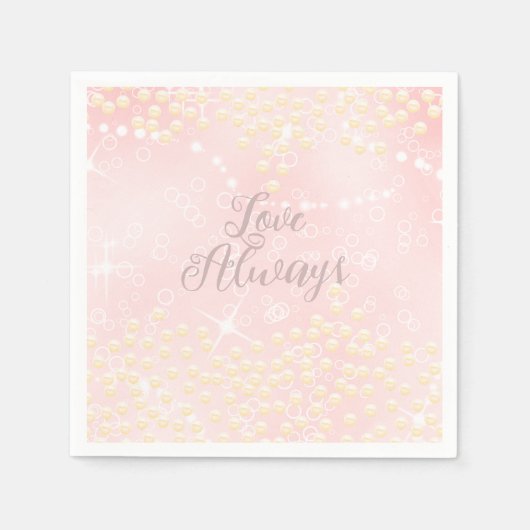 Serviette En Papier Perles brille (Devant)