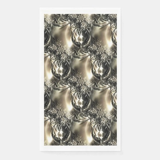 Serviette En Papier Perles dorées (Devant)