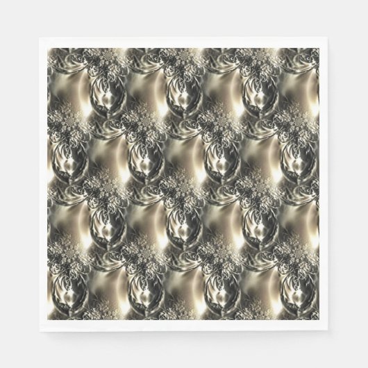 Serviette En Papier Perles dorées (Devant)