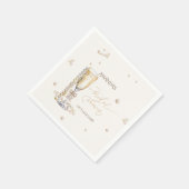 Serviette En Papier Perles Elegant Bow Fête des mariées (Coin)