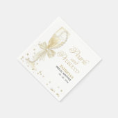 Serviette En Papier Perles Et Fête des mariées De Poursuites (Coin)