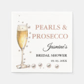 Serviette En Papier Perles Et Parquet La Douche Mariale (Devant)