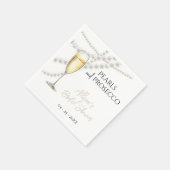 Serviette En Papier Perles et poursuites (Coin)