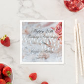 Serviette En Papier Perles mariages 30e anniversaire de Mariage (En situation)