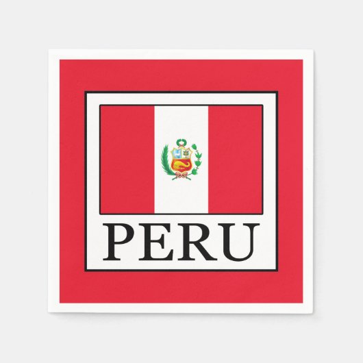 Serviette En Papier Pérou (Devant)