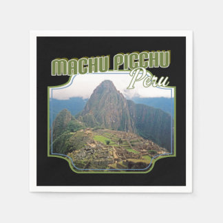 Serviette En Papier Pérou Ruines Machu Picchu - Huayna Picchu