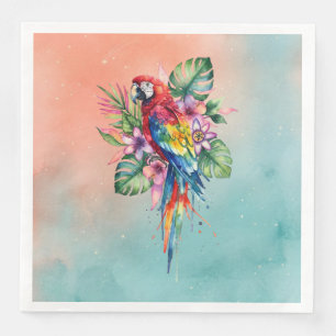 Serviette En Papier Perroquet