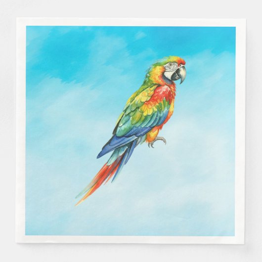 Serviette En Papier Perroquet (Devant)