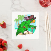 Serviette En Papier Perroquet (En situation)