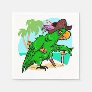 Serviette En Papier Perroquet