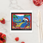 SERVIETTE EN PAPIER PERROQUET DE FÊTE (En situation)