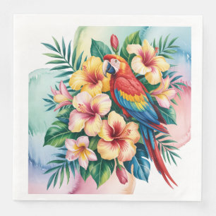 Serviette En Papier Perroquet exotique