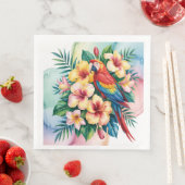 Serviette En Papier Perroquet exotique (En situation)