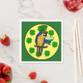 SERVIETTE EN PAPIER PERROQUET ST. PATTY (En situation)